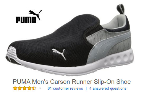 puma slip on trainers