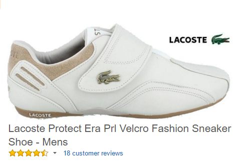 lacoste protect era prl fasion trainers no laces velcro