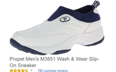 Propet Men’s  Wash & Wear Slip-On Sneakers