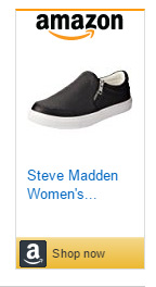 Steve Maden slip on shoes with zipper closure