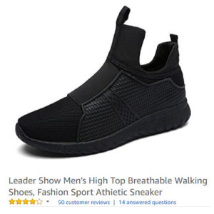 high top walking sneakers