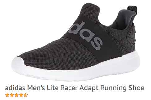 Adidas mens best sale shoes without laces