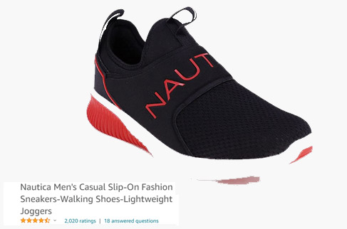 Nautica slip on sneakers